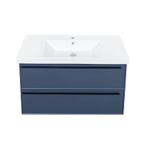 Тумба под раковину La Fenice Elba TWIN FNC-01-ELB-BG-100-2 два ящика, Blu Grigio синий матовый Тумба под раковину La Fenice Elba TWIN FNC-01-ELB-BG-100-2 два ящика, Blu Grigio синий матовый