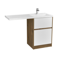 Тумба с раковиной Aquaton Лондри 1A266901LHDR0 60 R Дуб рустикальный/белый