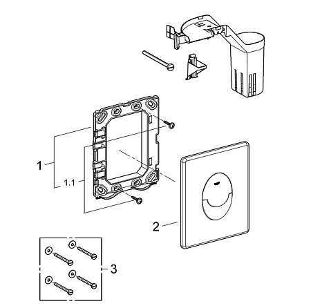 Кнопка смыва Grohe Nova Cosmopolitan 38799000 для унитаза