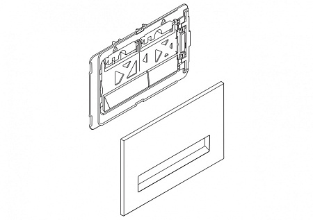 Кнопка смыва BelBagno Marmi BB010-MR-CHROME хром