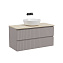 Тумба с раковиной и столешницей Sancos Snob T 100 SNT100SM+TT100A2 Doha Soft/Kreman - фото 1