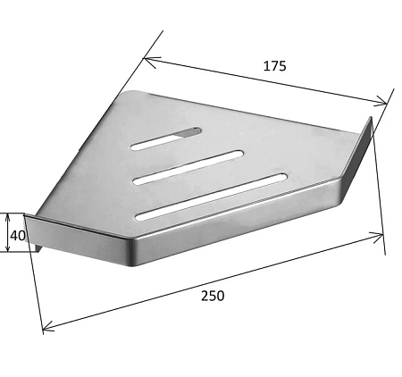 Полка Boheme New Venturo 10318-GM оружейная сталь