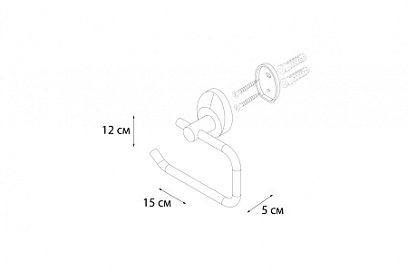 Бумагодержатель Fixsen Europa FX-21810B хром
