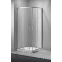 Душевой уголок BelBagno Sela SELA-A-2-85-Ch-Cr  рифленое  стекло