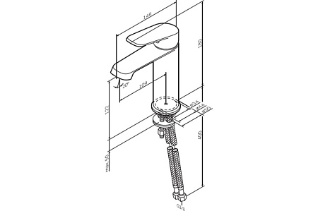 Смеситель Am.Pm Func F8F02122 для раковины, черный