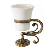 Стакан настольный Migliore Edera 16905 керамика/бронза