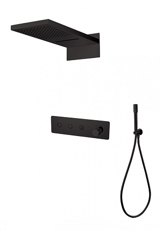 Душевой комплект Boheme Fusion 130-B для душа, черный