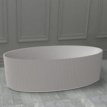 Ванна из искусственного камня ABBER Stein AS9627 белый матовый Ванна из искусственного камня ABBER Stein AS9627 белый матовый