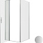 Душевой уголок Allen Brau Priority 3.31026.BA + 3.31047.BA 90x100 серебро браш - фото 3