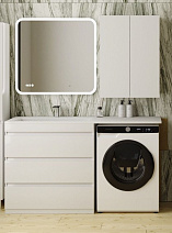 Мебель для ванной напольная El Fante Даллас 150 L 3 ящика, пленка, белый Мебель для ванной напольная El Fante Даллас 150 L 3 ящика, пленка, белый