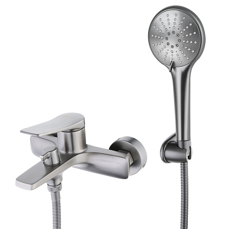 Смеситель Lemark Bronx LM3714GM для  ванны с душем, графит