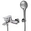 Смеситель Lemark Bronx LM3714GM для  ванны с душем, графит