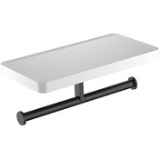 Держатель туалетной бумаги Aquatek Европа AQ4919MB, черный матовый