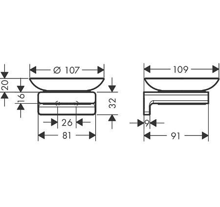 Мыльница Hansgrohe AddStoris 41746140 шлифованная бронза