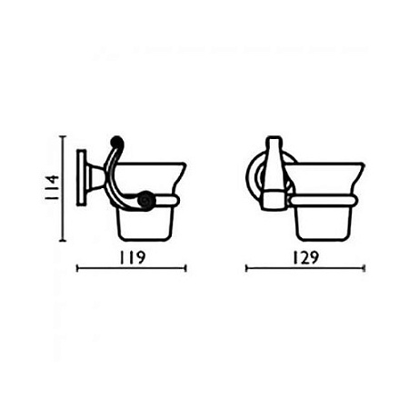 Стакан Bagno & Associati Operetta ON14251 CR