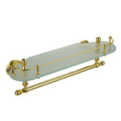 Полка Migliore Mirella 17329 с полотенцедержателем, золото