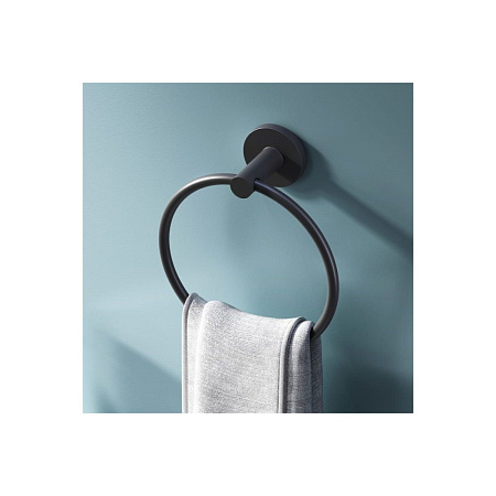 Полотенцедержатель Am.Pm X-Joy A85A34422 кольцо, черный