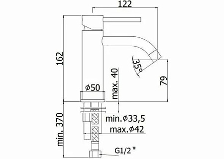 Смеситель Paffoni Light LIG071HGSP для раковины, золото медовое брашированное
