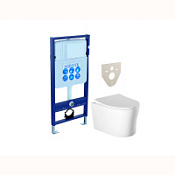 Комплект Aquatek SET AQUATEK НИКА подвесной унитаз + инсталляция + сидение soft-close