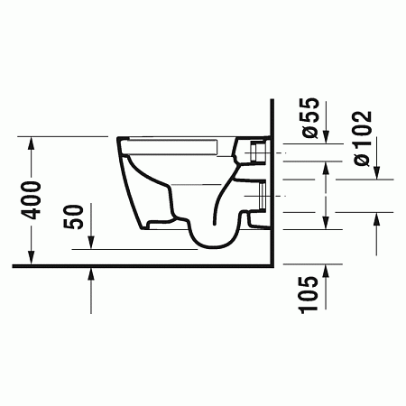 Унитаз подвесной Duravit ME by Starck 45300900A1 микролифт