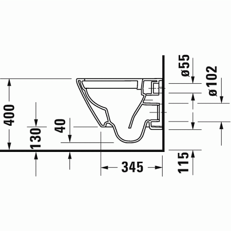 Унитаз подвесной Duravit D-Neo 45870900A1 с сиденьем микролифт, белый