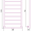 Полотенцесушитель водяной Сунержа Канцлер 30-0254-1050 1000x500 белый матовый - фото 3