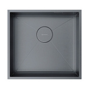 Кухонная мойка Omoikiri Kasen 48-26 INT GM 45x48x17.5 вороненая сталь