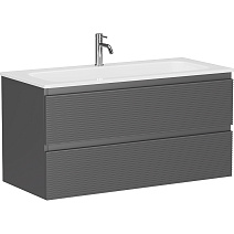 Тумба с раковиной Sancos Folk 100 FL100GS Grey soft