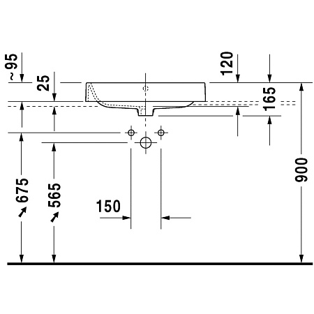 Раковина Duravit Happy D.2 2314600000 60