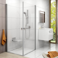 Душевой уголок Ravak Chrome CRV1-80 1QV40C01Z1+CRV1-80 1QV40C01Z1 Transparent, хром