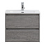 Тумба с раковиной BelBagno Kraft KRAFT 39-500/390-2C-SO-CG 50 Cemento Grigio
