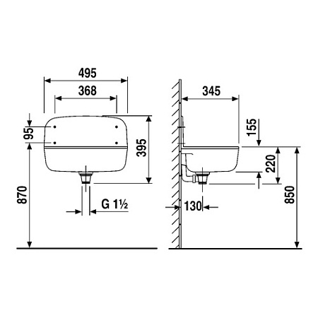 Раковина Sanit 60.001.01..0099