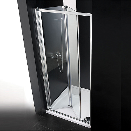 Душевая дверь в нишу Cezares Anima ANIMA-W-BS-80-C-Cr прозрачное стекло