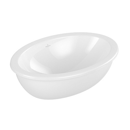Раковина Villeroy & Boch Loop & Friends 4A620001 57х41 с переливом, белый альпин