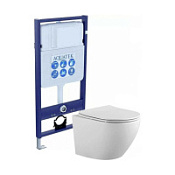 Комплект Aquatek SET AQUATEK ЕВРОПА cm подвесной унитаз + инсталляция