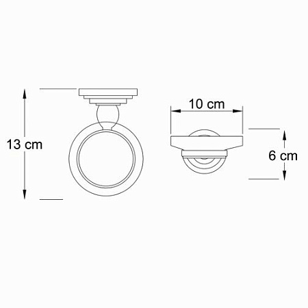 Мыльница WasserKRAFT Isar K-7329 темная бронза