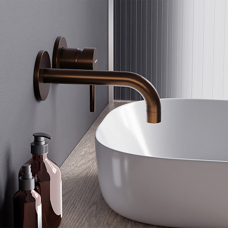 Смеситель Damixa Scandinavian Pure 360260500 для раковины, розовое золото