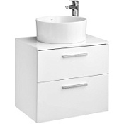 Тумба с раковиной Roca Victoria Mila A857468806 60 см, 2 ящика, белый глянец