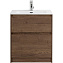 Тумба под раковину BelBagno Kraft KRAFT39-500/390-2C-PIA-RT 50 напольная Rovere Tabacco