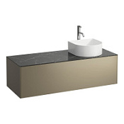 Тумба с раковиной Laufen Sonar 4.0542.7.034.142.1 120 титан/черный мрамор