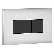 Кнопка смыва Oli Karisma 641019 хром глянцевый/черный soft-touch