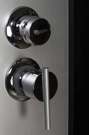 Душевая кабина Niagara Classic NG-2508-14 90x90x215 стекло тонированное/профиль серебро