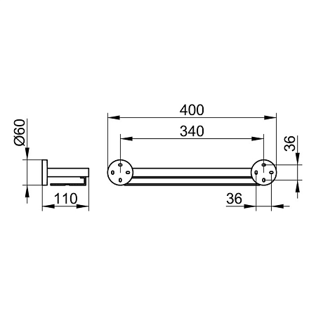 Полка Keuco Edition 90 19058010000 хром