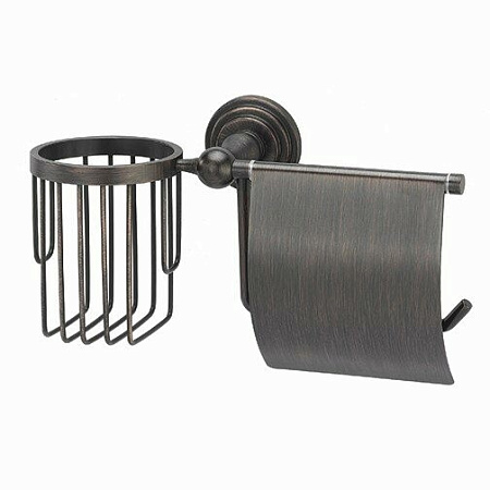 Держатель туалетной бумаги и освежителя WasserKRAFT Isar K-7359 темная бронза