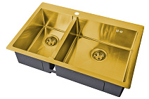 Мойка кухонная Zorg Hummer SH 78-2-51-R BRONZE бронза