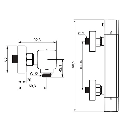 Смеситель Damixa Gala 536000000 для душа хром