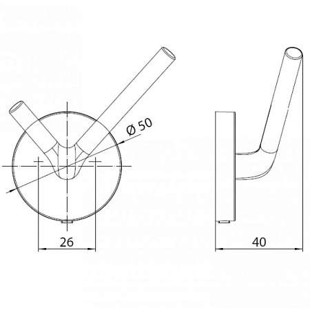 Крючок Emco Round 4375 133 01 черный