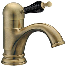 Смеситель Boheme Medici Ripresa 301-BSW для раковины, бронза/черный Swarovski