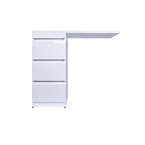 Тумба с раковиной напольная El Fante Даллас 100 L 3 ящика, пленка, белый Тумба с раковиной напольная El Fante Даллас 100 L 3 ящика, пленка, белый