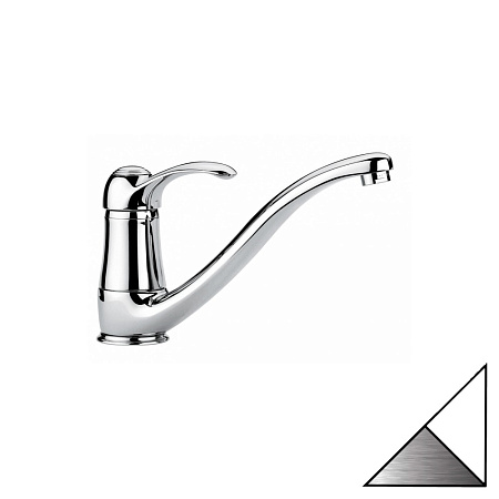 Смеситель Emmevi Harmony 22095BC для кухонной мойки, белый/хром